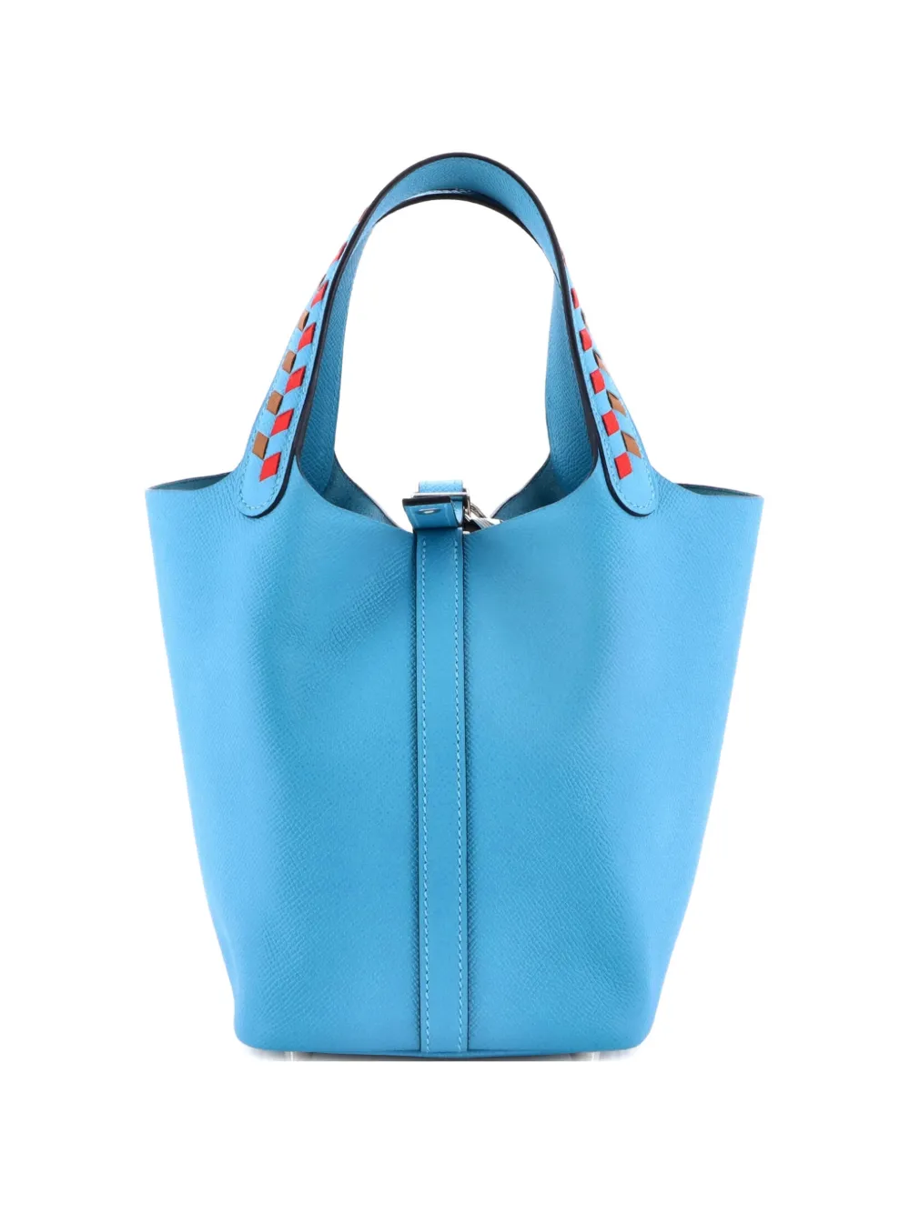 Hermès Pre-Owned Picotin Lock Bag Tressage Epsom PM bucket bag - Blu