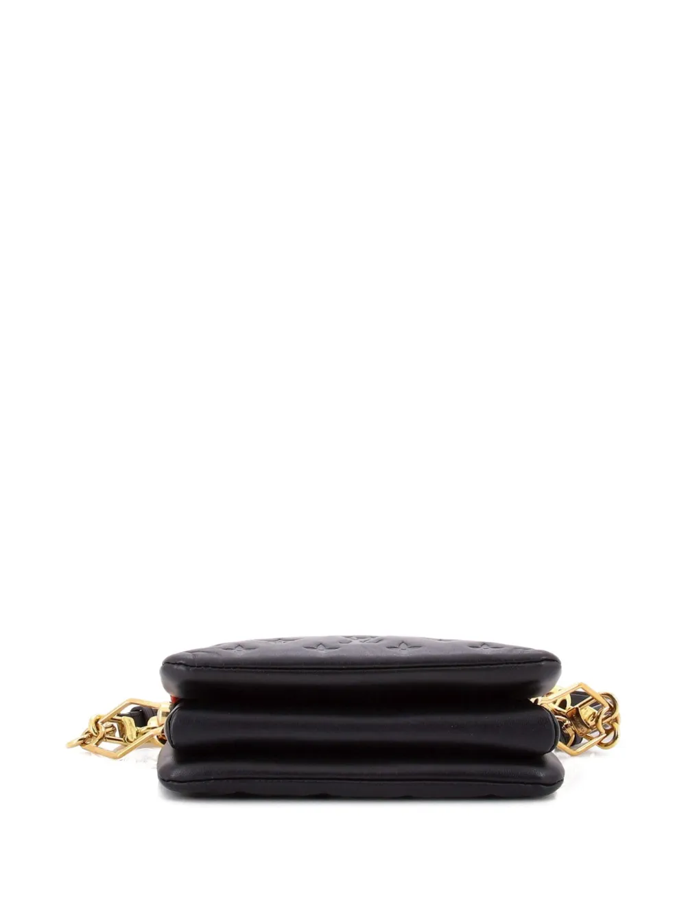Louis Vuitton Pre-owned Coussin Bag Monogram Embossed Lambskin BB Crossbody Bag in Black, view 4