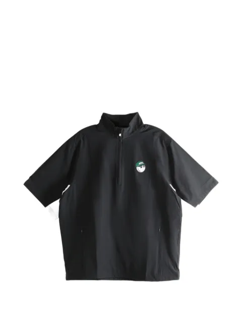 Malbon Golf zip embroidered T-shirt 