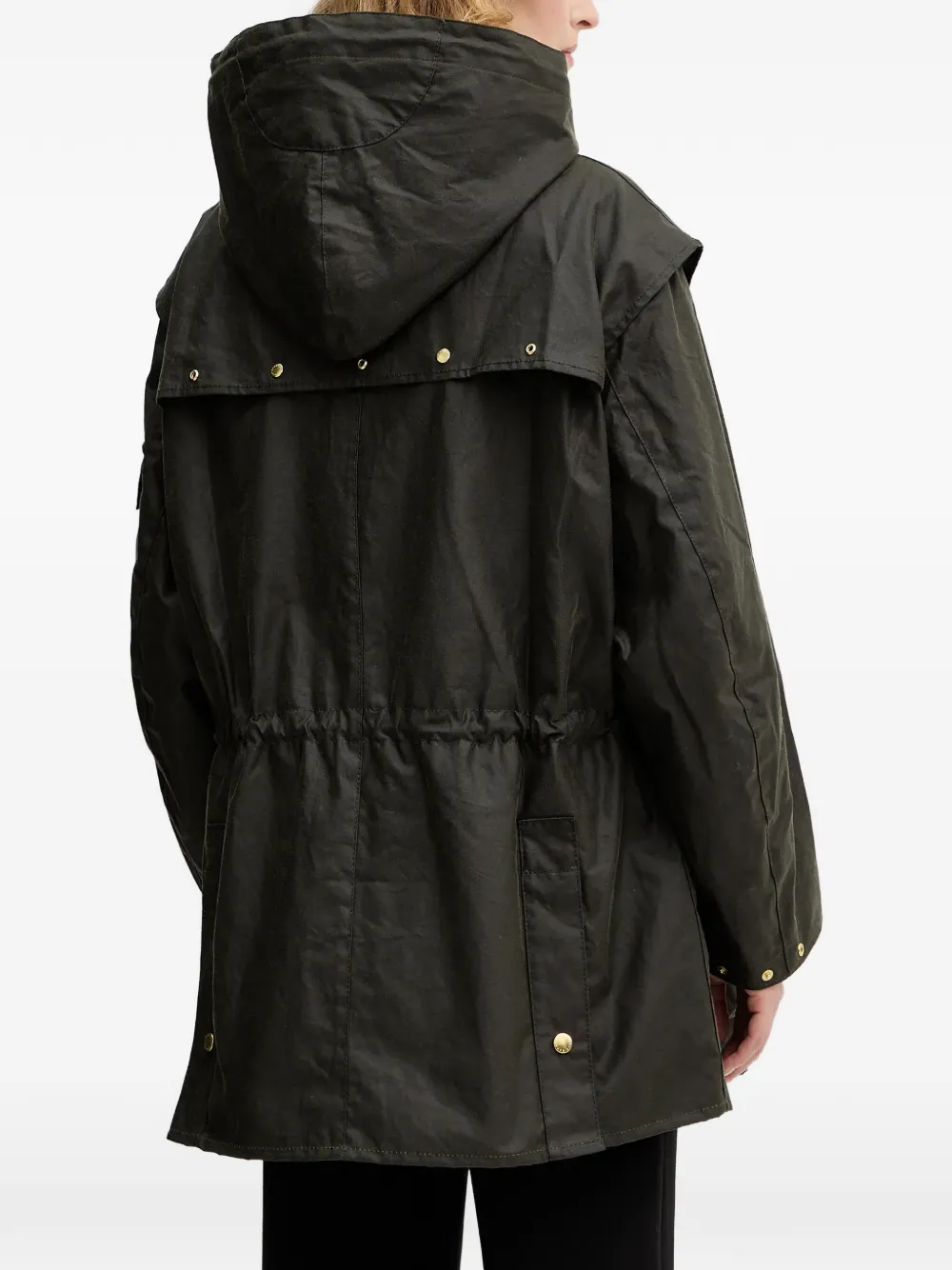  Barbour Drawstring Hooded Jacket - Green 