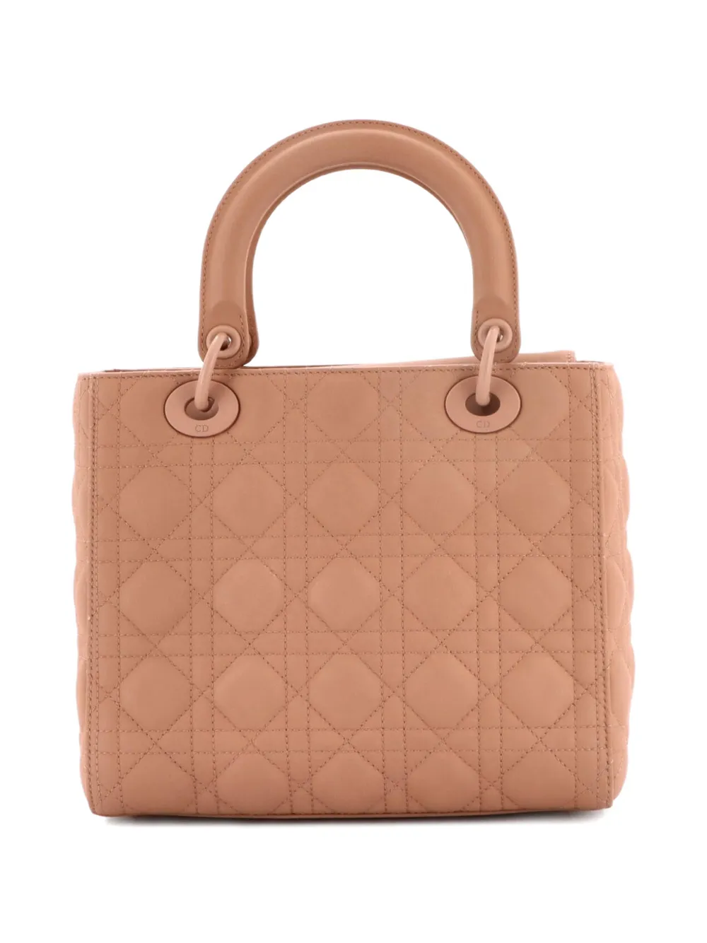 Ultra Matte Lady Dior Bag Cannage Quilt Calfskin Medium Satchel