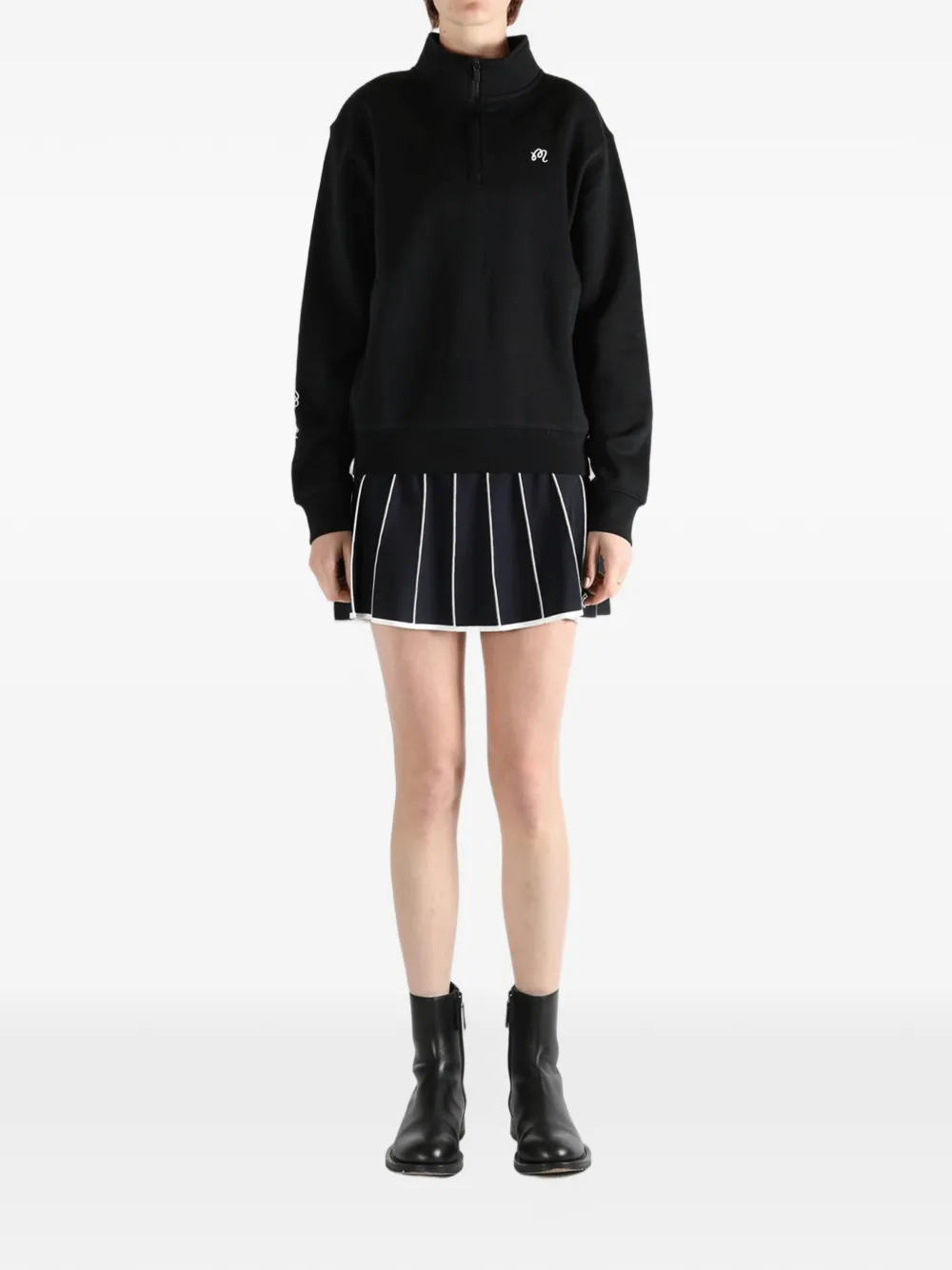 Malbon Golf Sweater met rits Zwart