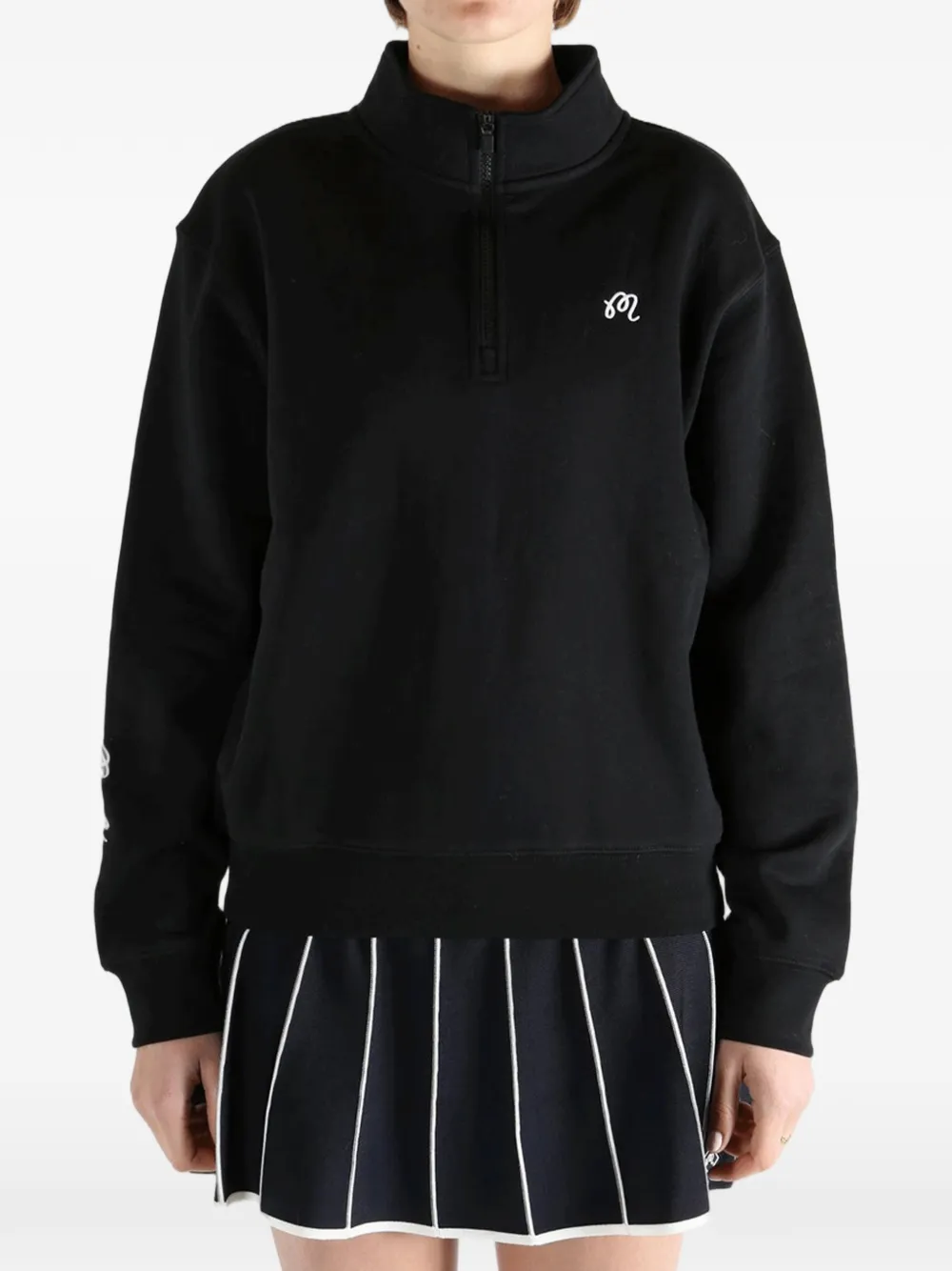 Malbon Golf Sweater met rits Zwart