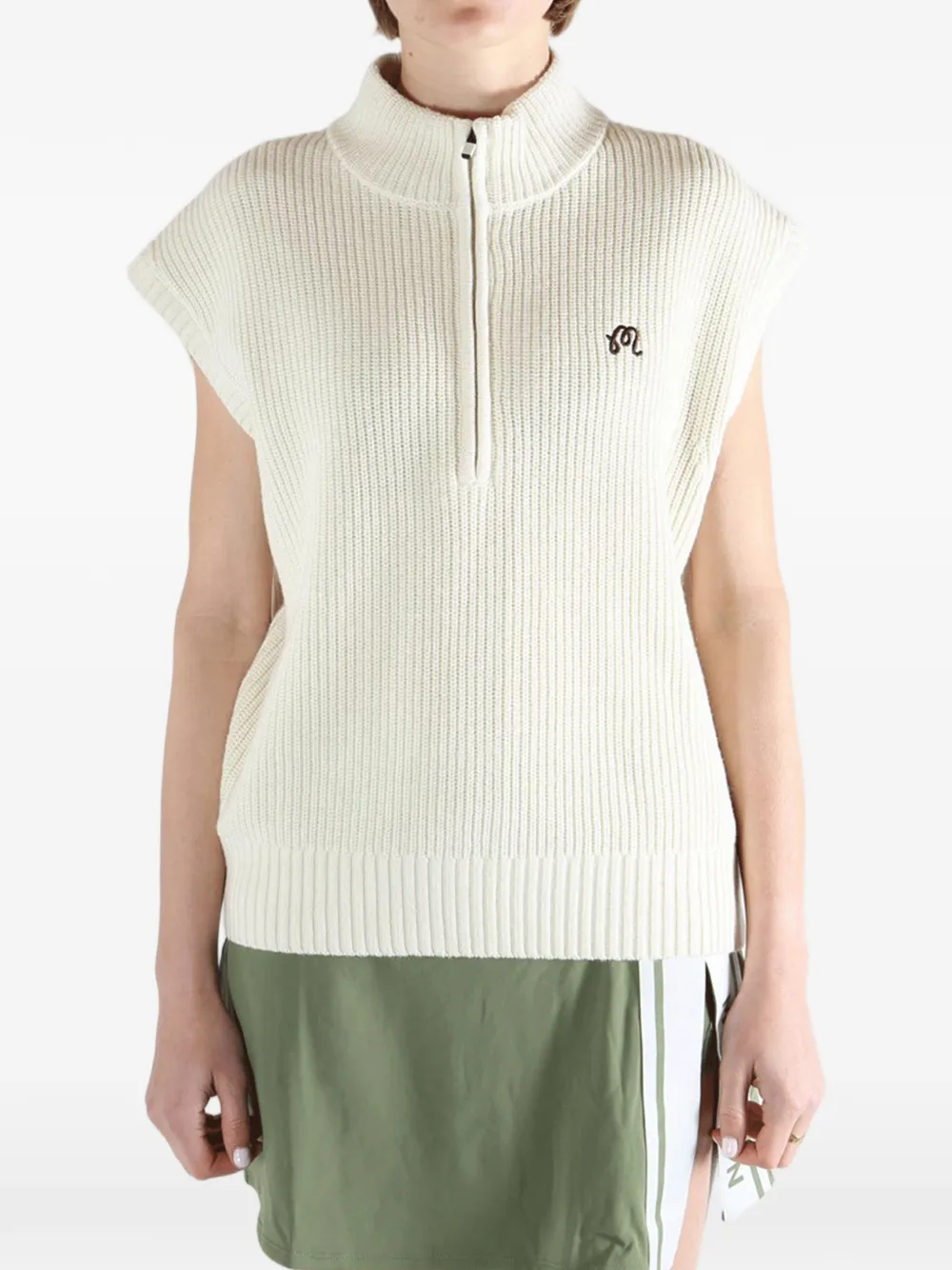 Iva Zip Sleeveless Top
