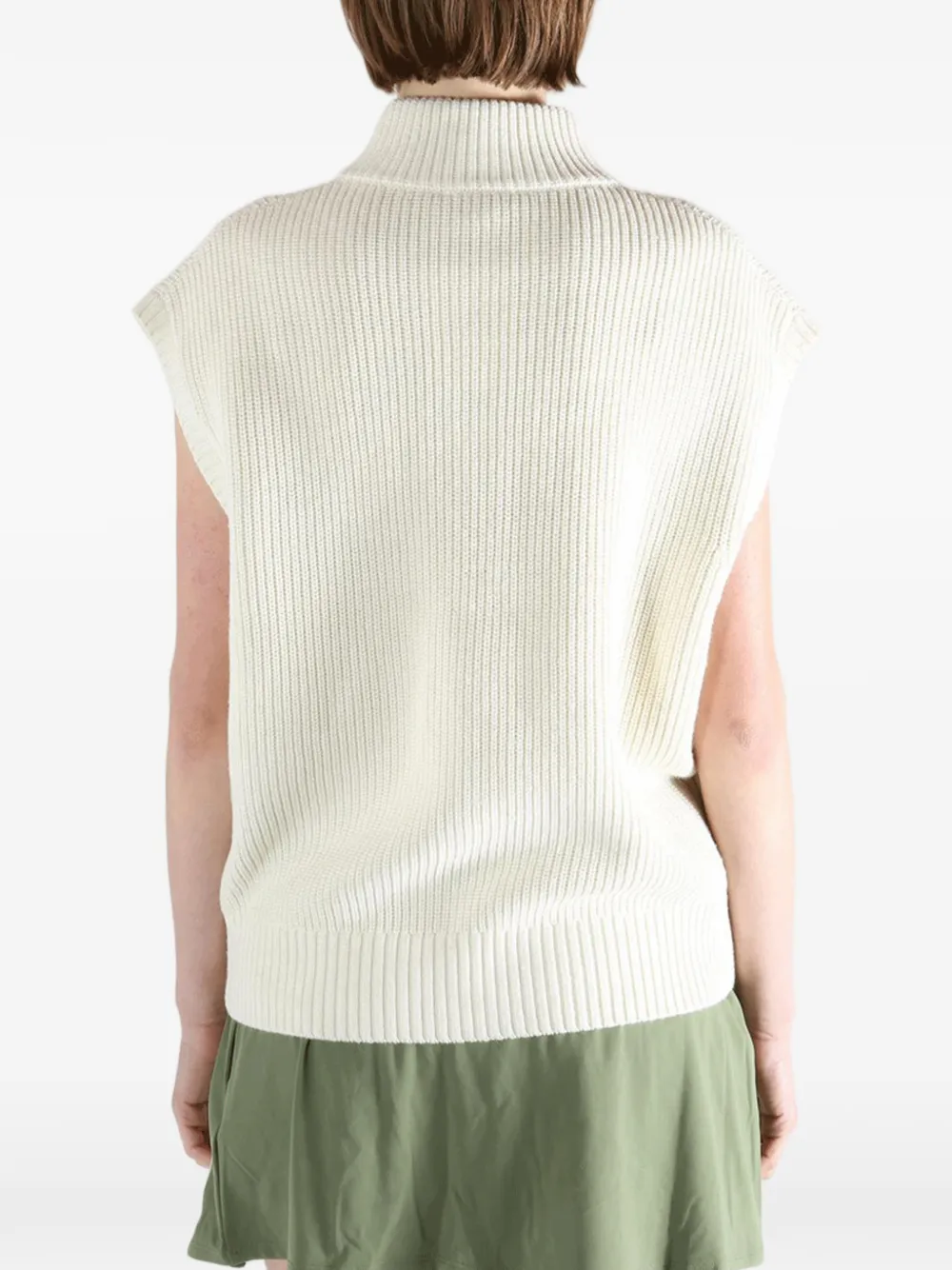 Iva Zip Sleeveless Top