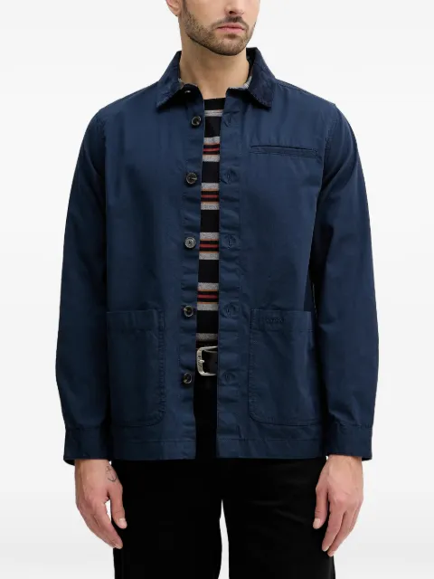 Barbour button corduroy collar jacket