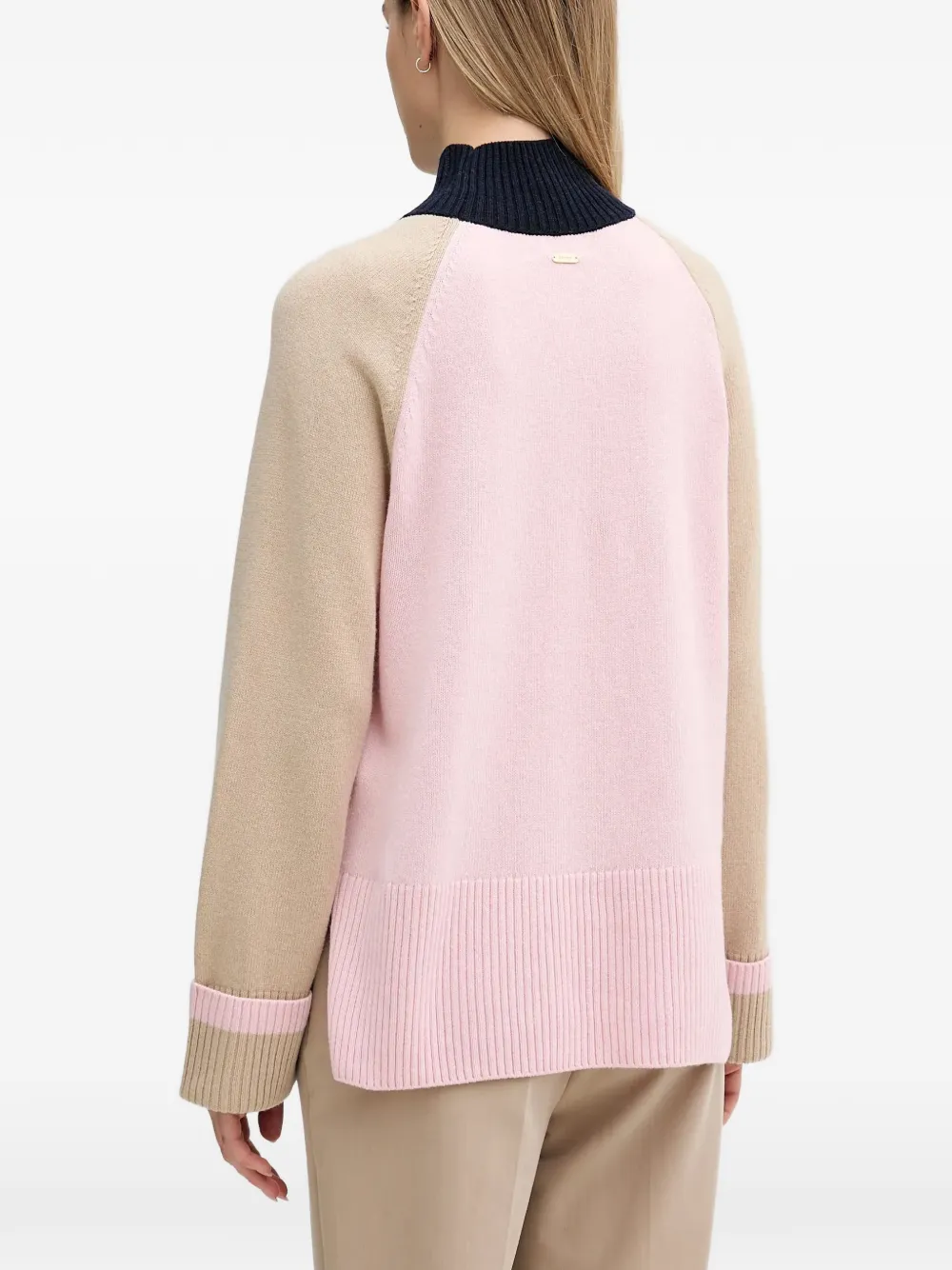  Barbour Jersey Con Diseño Colour Block - Azul 