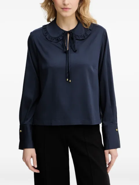 Barbour Evie ruffled tie blouse