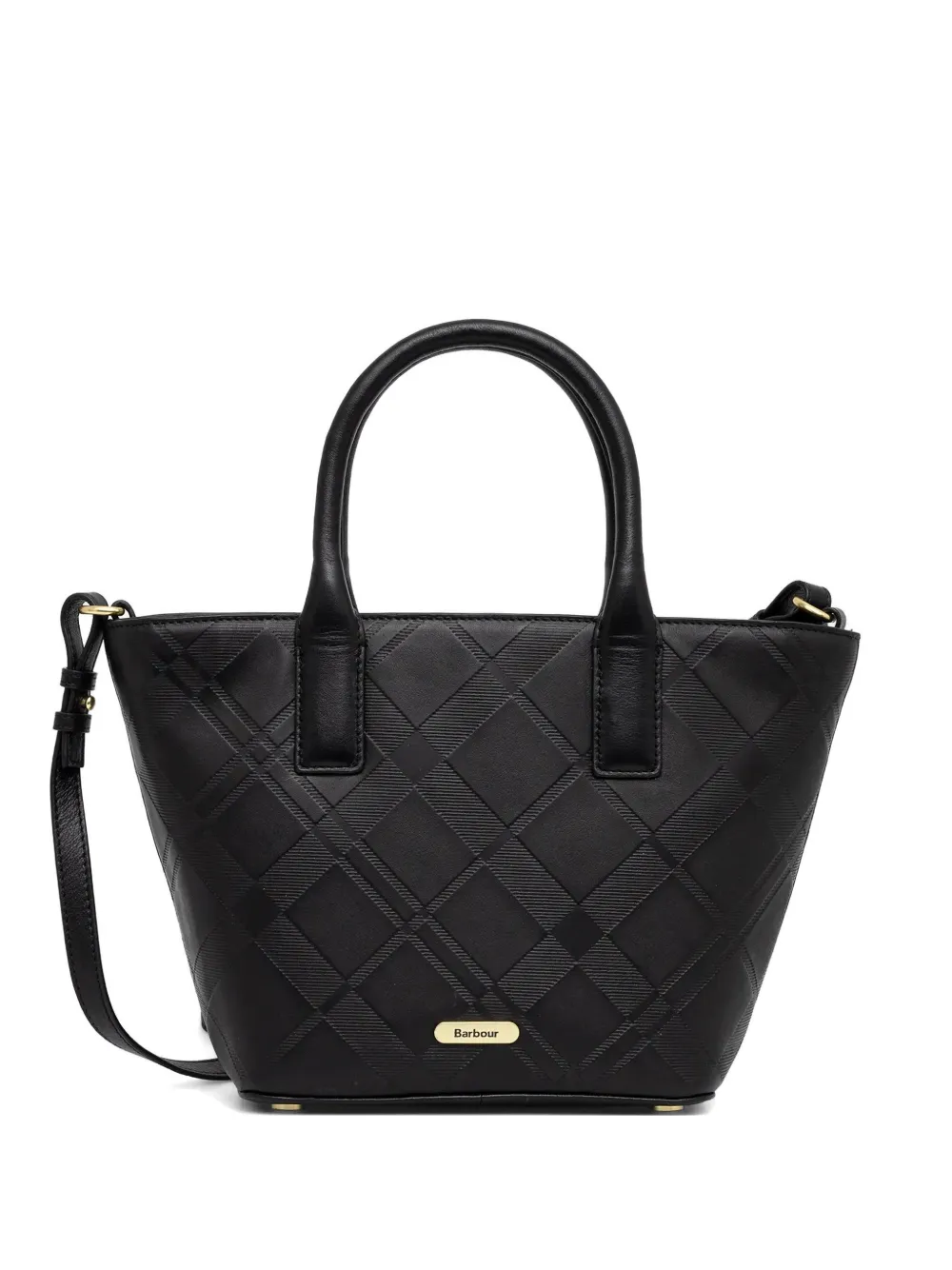 Barbour Birch Deboss quilted tote bag - Nero