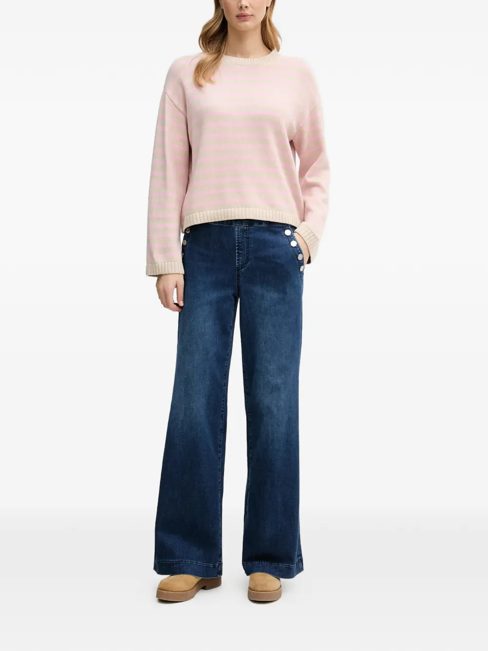  Barbour Rosie Striped Sweater - Neutrals 