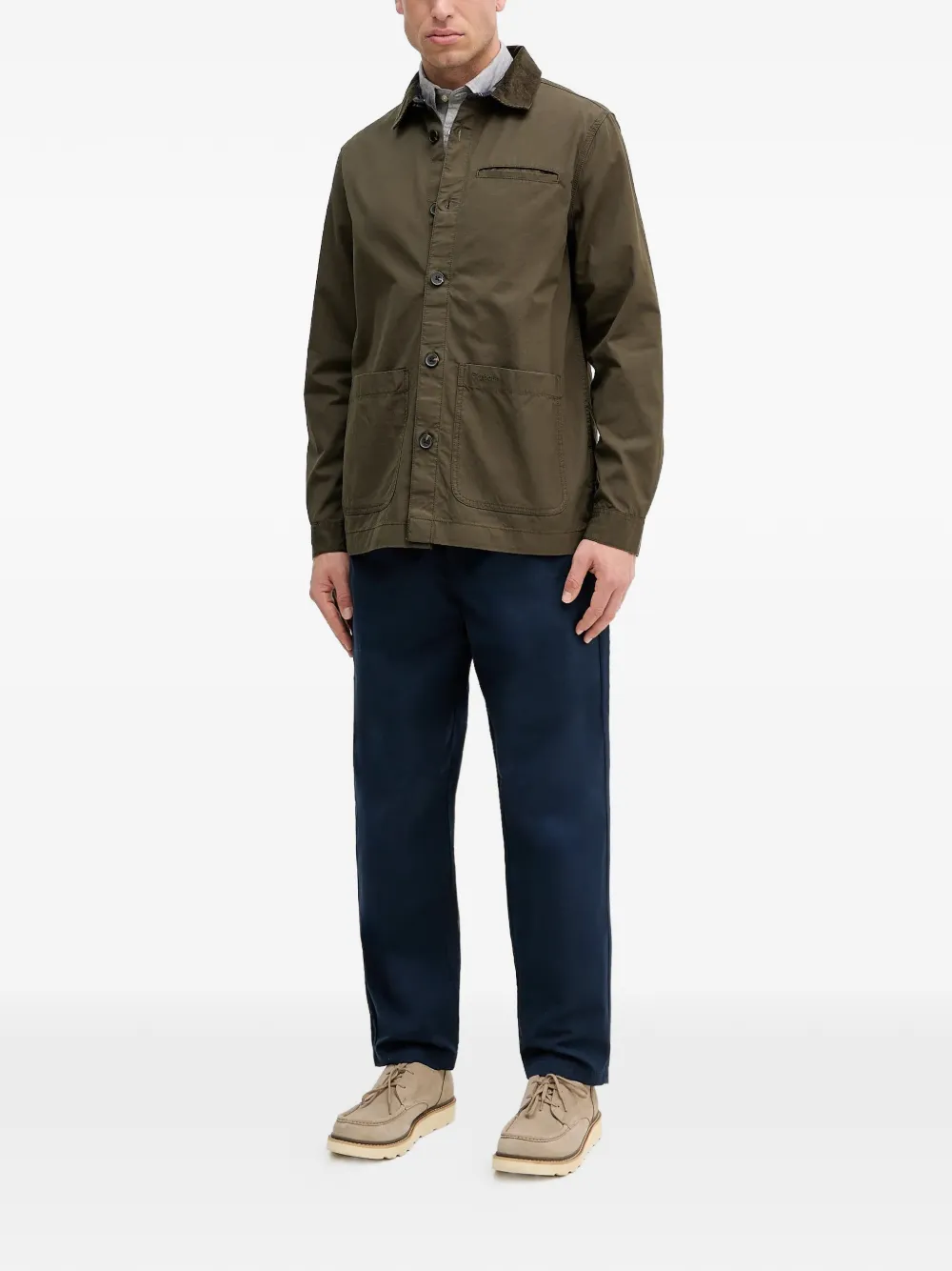 Barbour 코듀로이 칼라 포켓 셔츠 | 셔츠 재킷 | Image 2