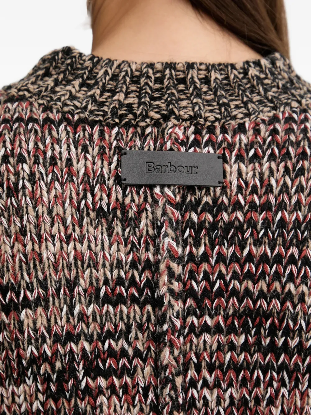 Barbour Saima trui met hoge hals Zwart