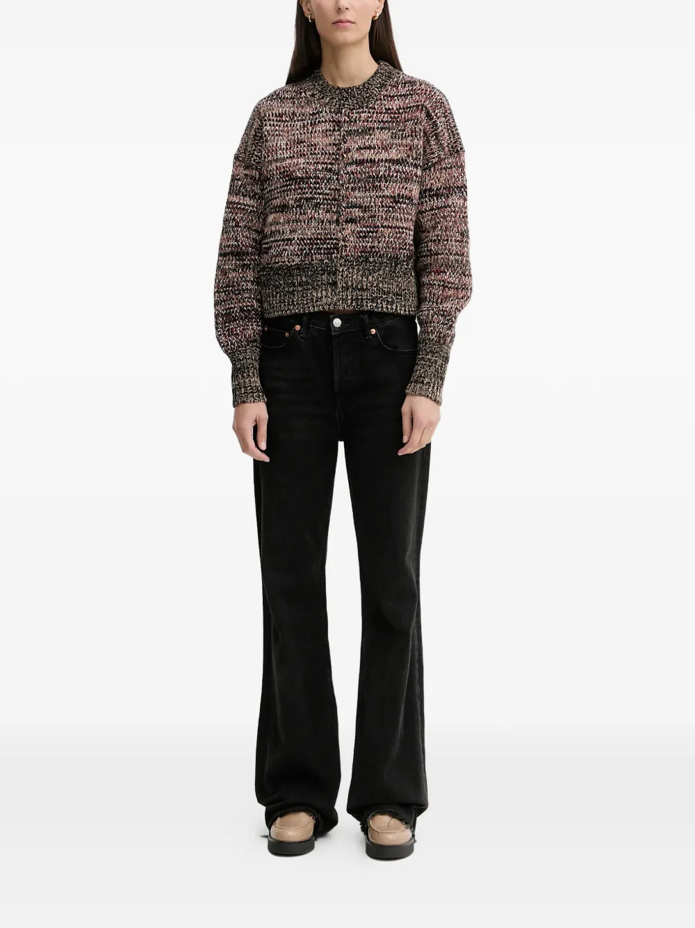  Barbour Saima Crew-neck Long-sleeve Sweater - Black 