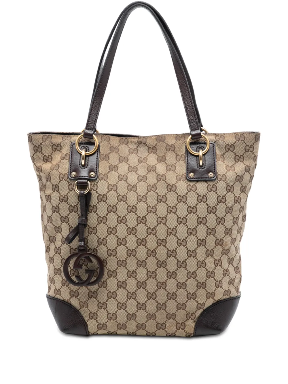 Gucci Pre-Owned 2016-2025 GG Canvas GG Charm tote bag - Marrone