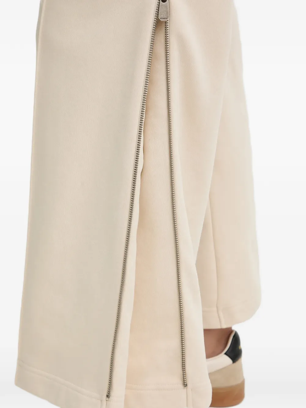 PINKO Trainingsbroek met geborduurd logo Beige