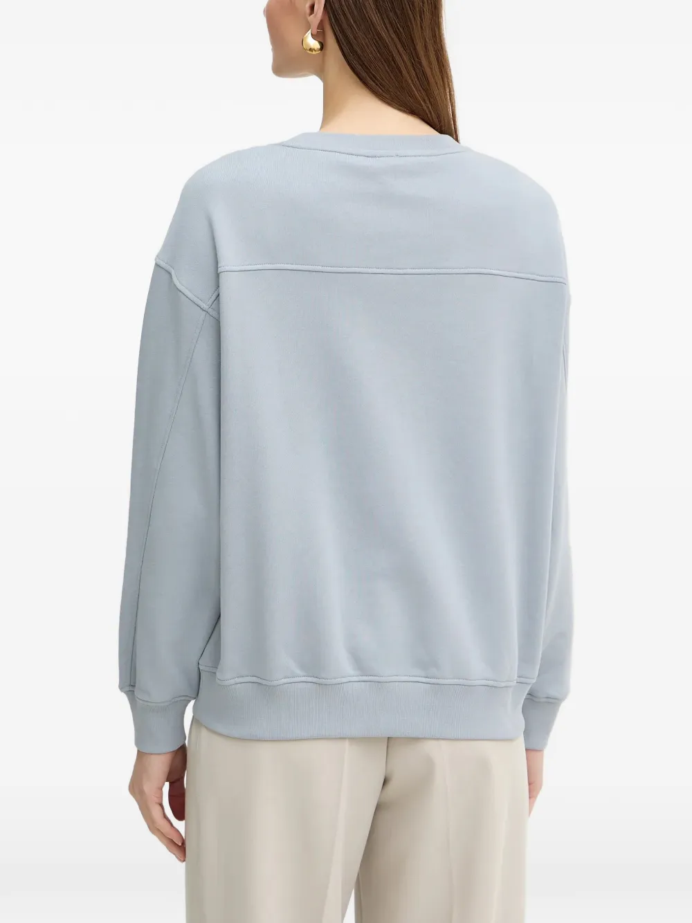  Pinko Bead-embellished Sweatshirt - Blue 