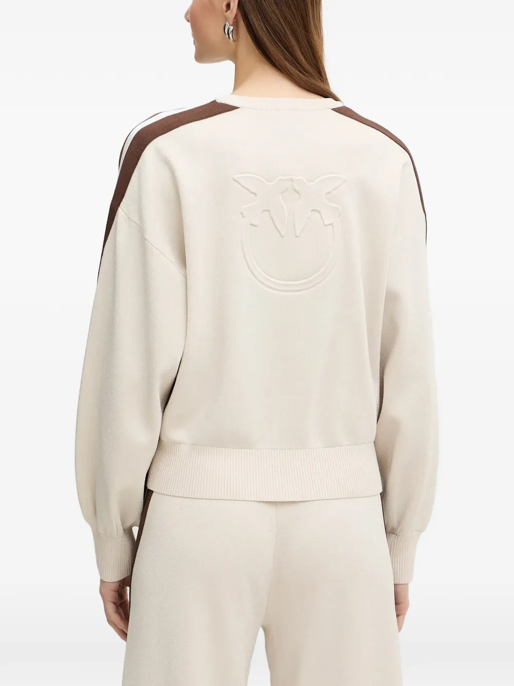  Pinko Striped Sweatshirt - Neutrals 