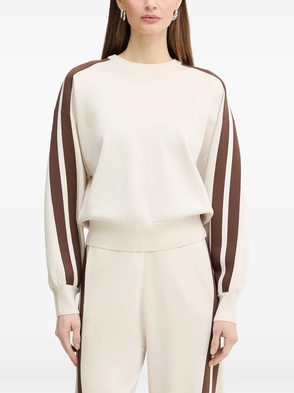 Pinko Striped Sweatshirt In Multi