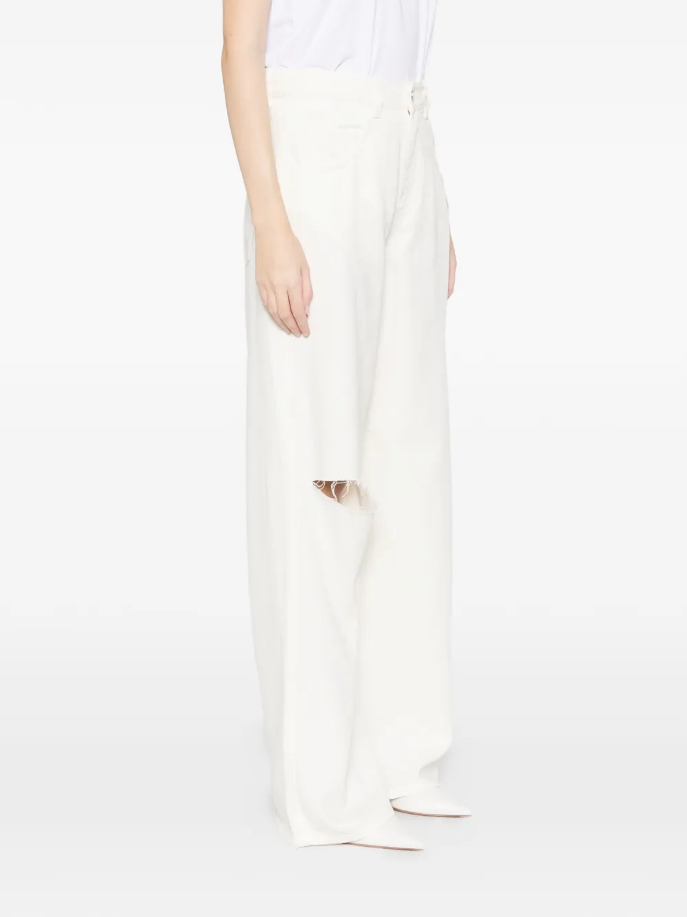  Icon Denim Poppy Distressed Jeans - Neutrals 