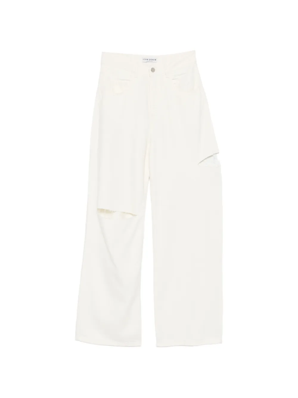 ICON DENIM Poppy distressed jeans - Toni neutri