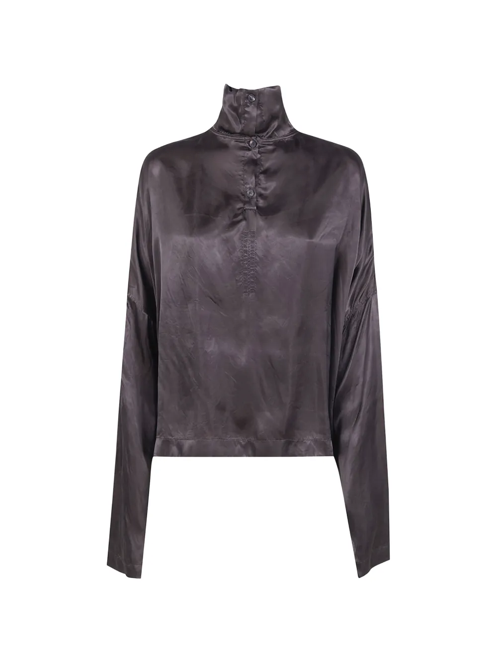 Rick Owens buttoned high-neck blouse - Grigio