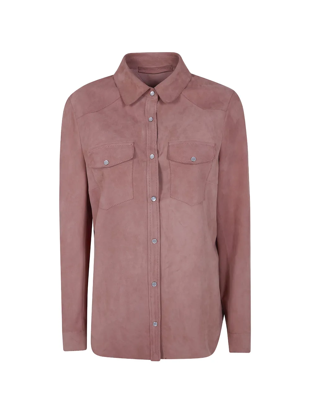 Salvatore Santoro buttoned suede shirt - Pink