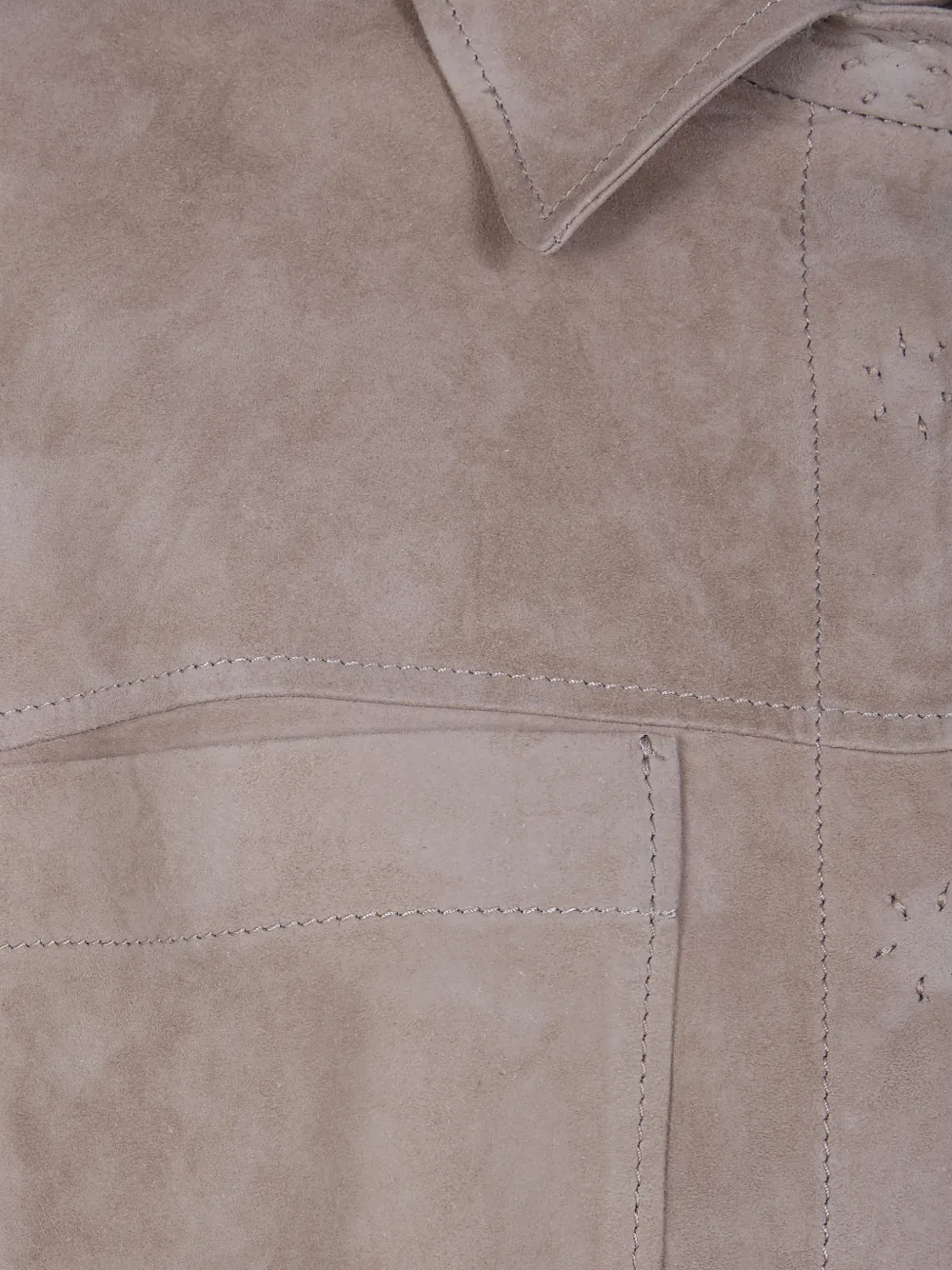  Salvatore Santoro Leather Shirt - Neutrals 