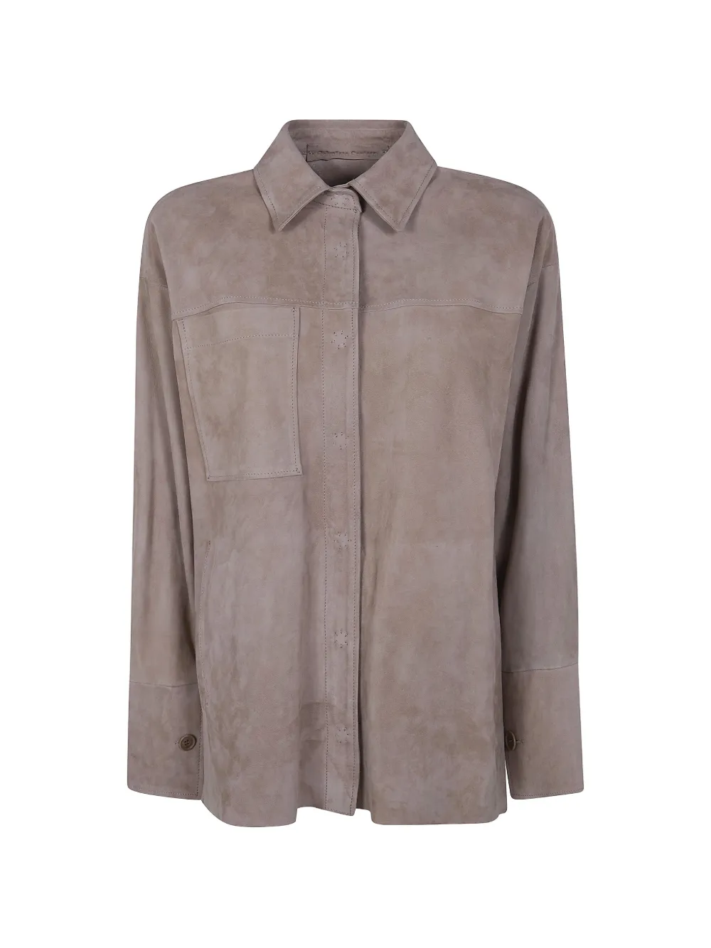 Salvatore Santoro leather shirt - Toni neutri