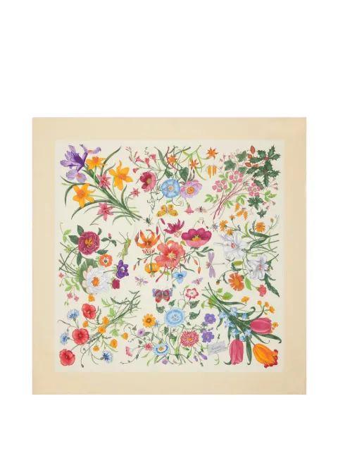 Gucci floral-print scarf