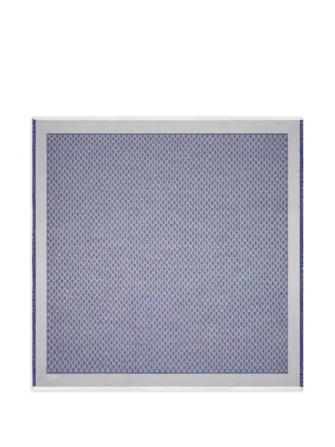 Gucci fringed logo-pattern shawl