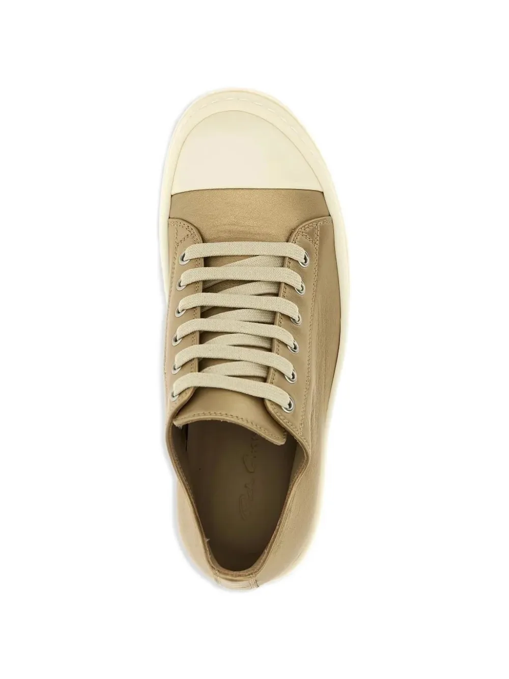 Rick Owens Metallic "Gold Milk" sneakers