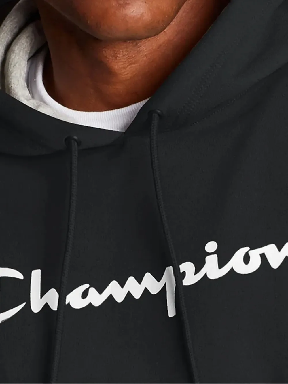 Champion Hoodie met logo Zwart