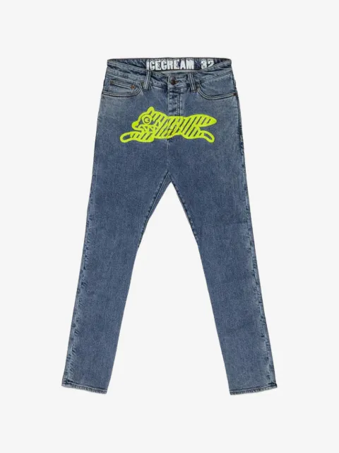 ICECREAM neon-graphic jeans