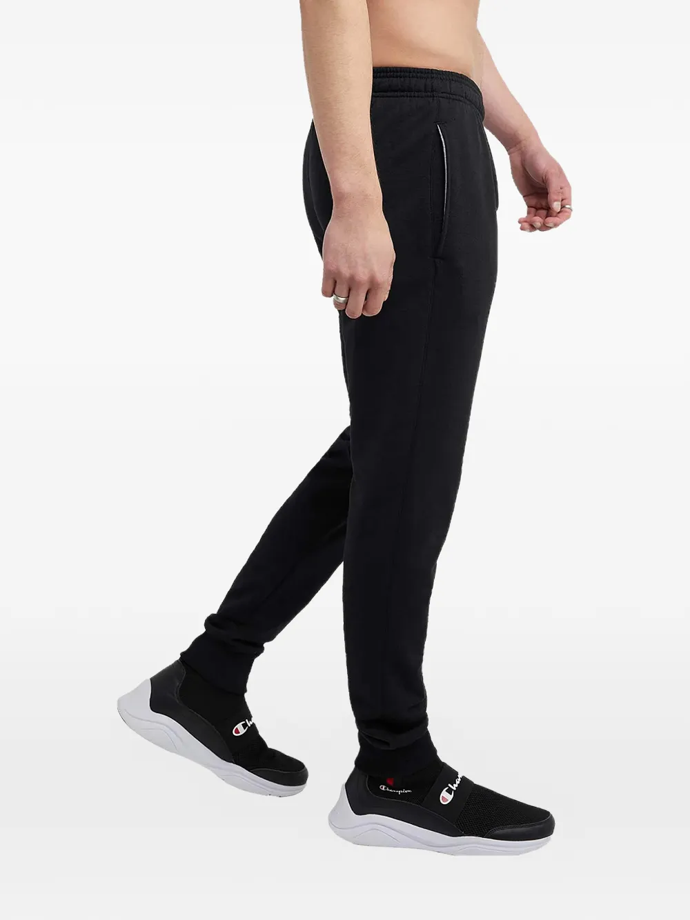  Champion Elasticated-waistband Track Pants - Black 