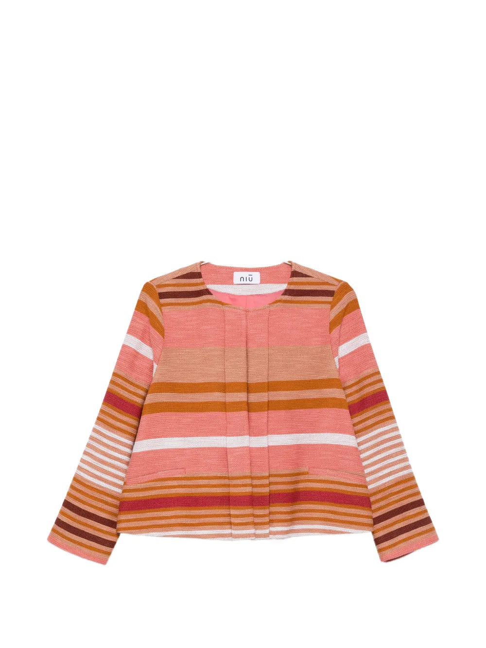 Niū Striped Jacket In Pink