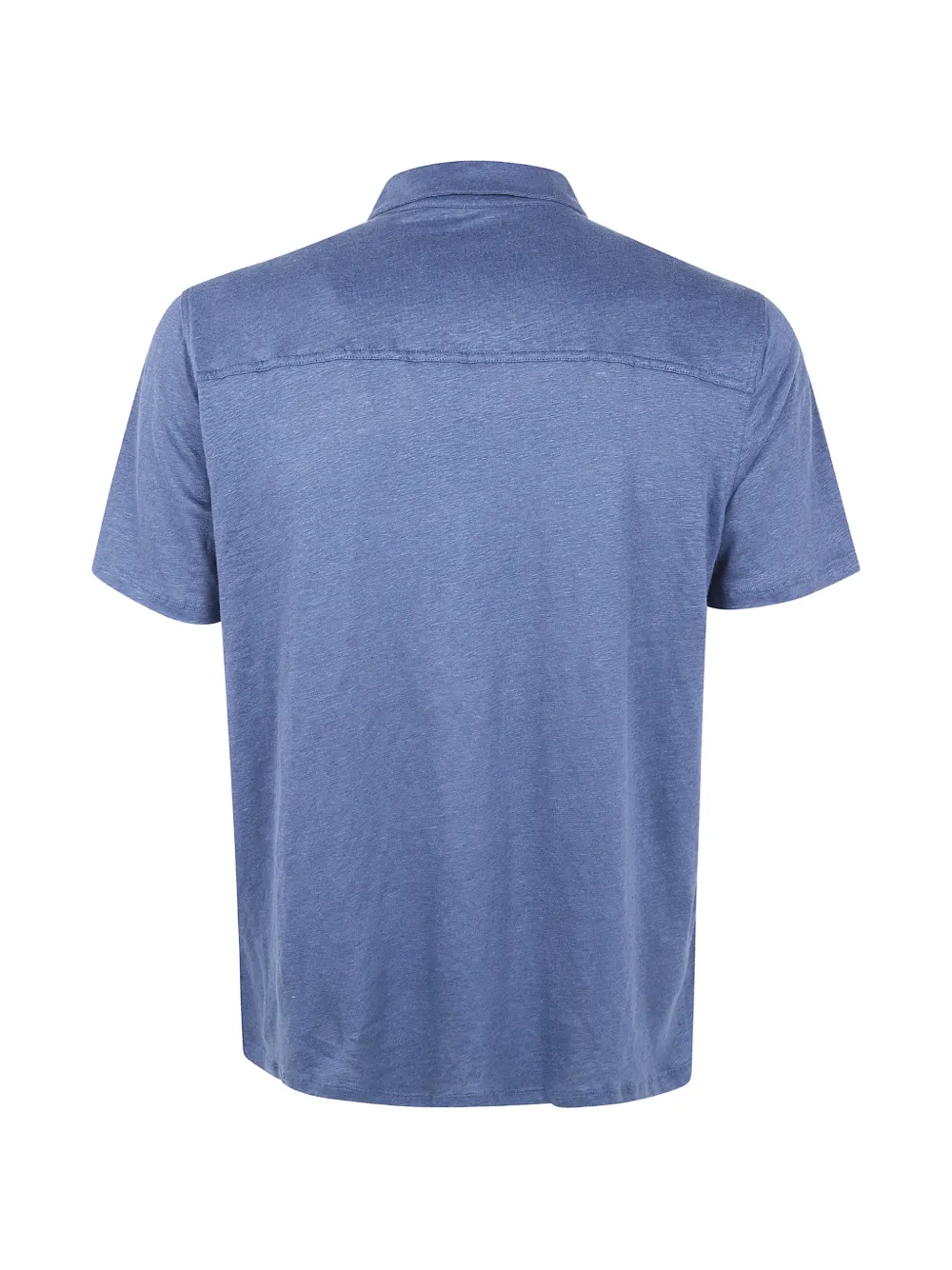 Majestic Filatures Poloshirt met knopen Blauw