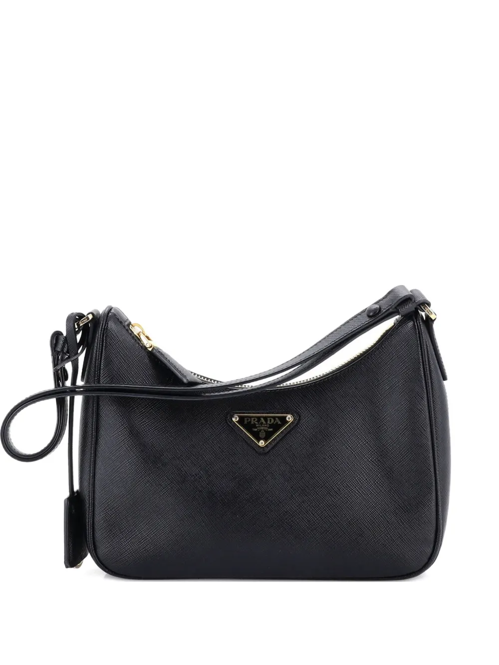 Prada Pre-Owned Re-Edition Hobo Saffiano Leather Mini shoulder bag - Nero
