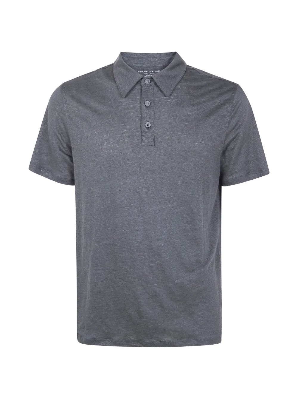 Majestic Filatures buttoned polo shirt - Grigio