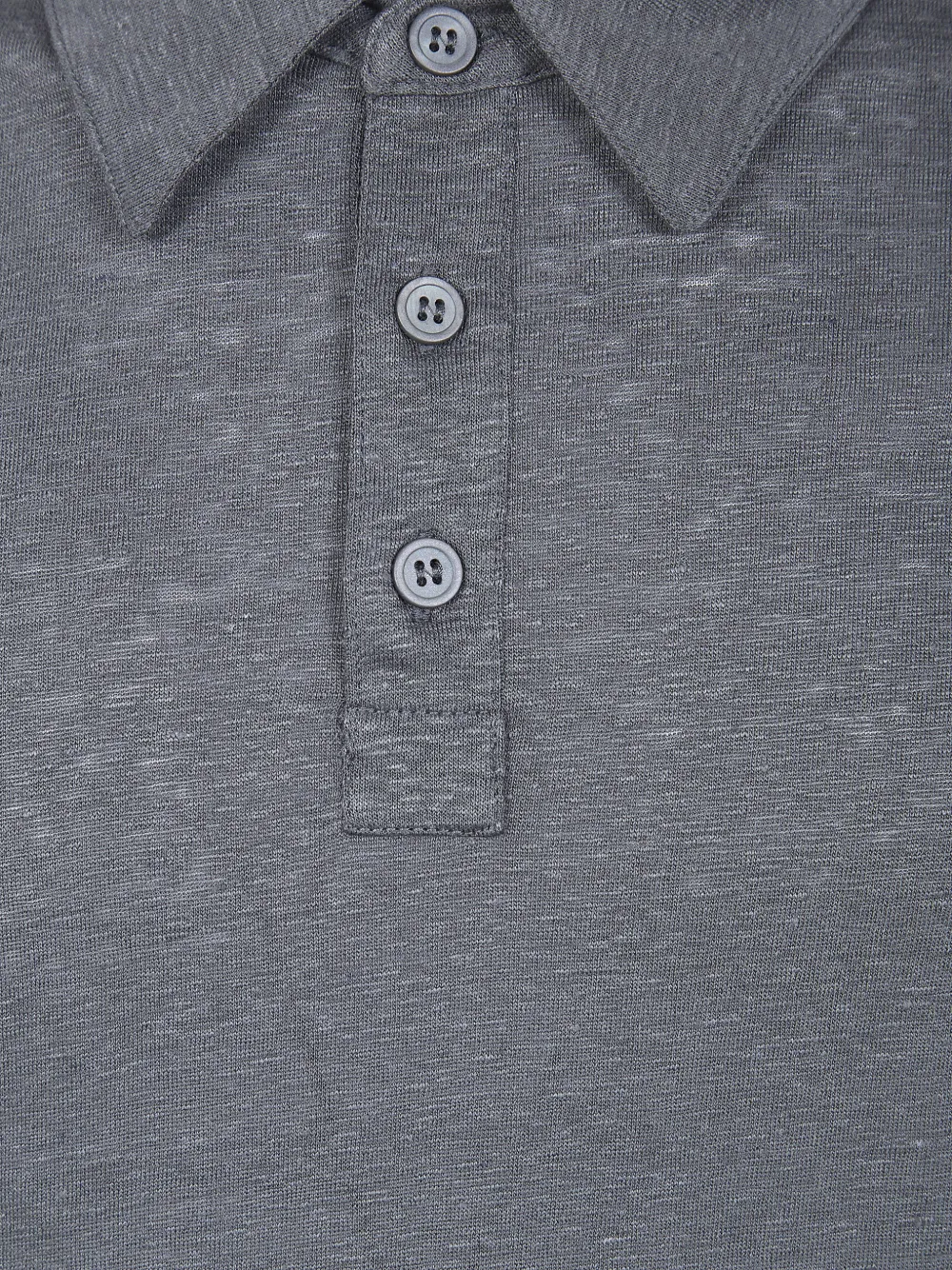 Majestic Filatures Poloshirt met knopen Grijs