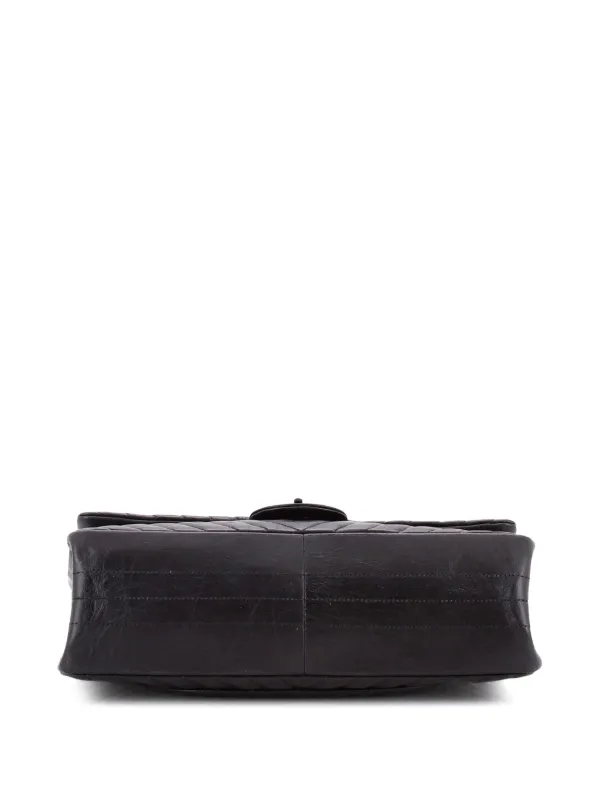 CHANEL Pre-Owned ソーブラック リイシュー 2.55 フラップ バッグ 