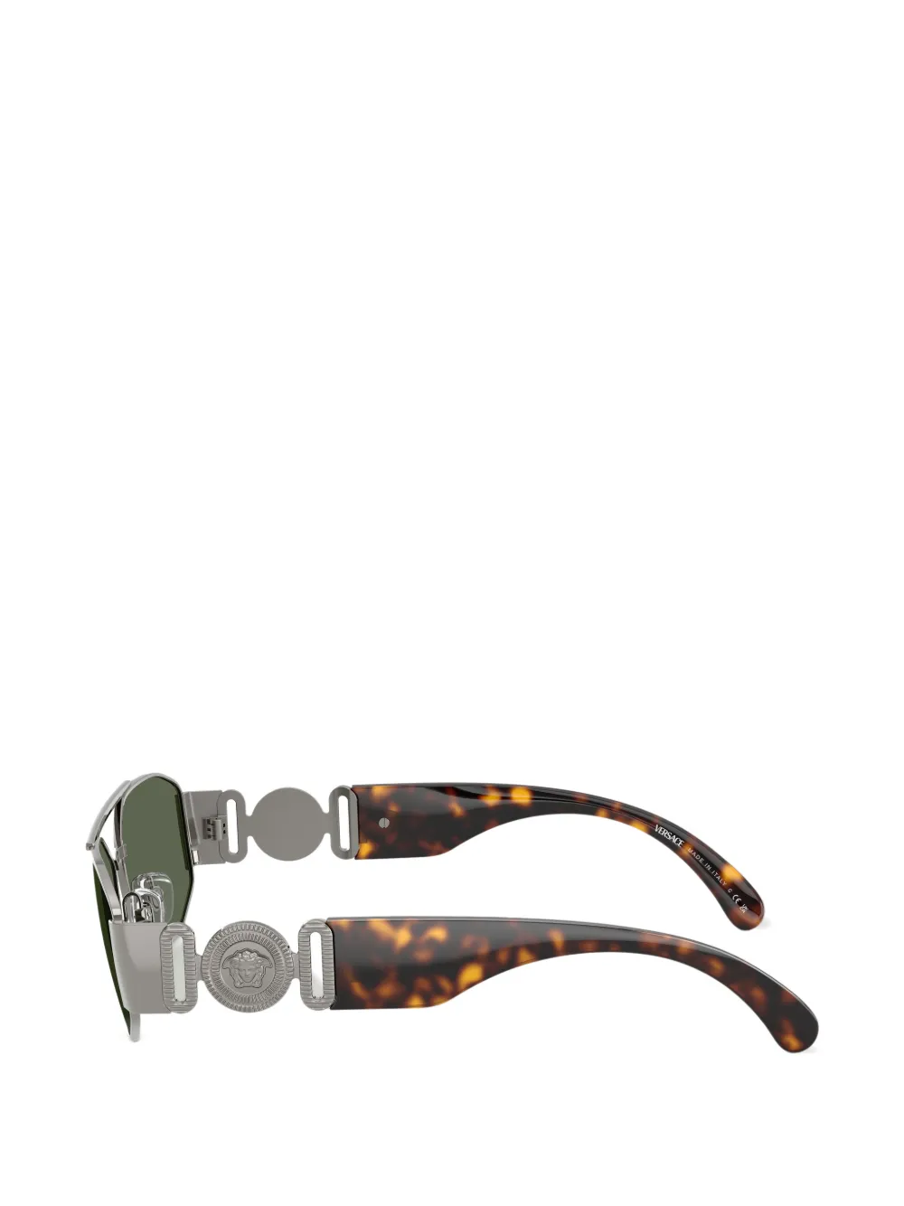 Versace Eyewear Medusa zonnebril met geometrisch montuur Zilver