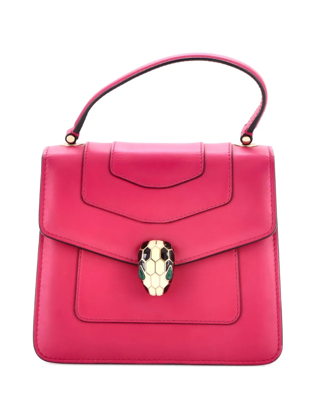 Bvlgari Pre-Owned Serpenti Forever Top Handle Bag Leather Small satchel - Rosa