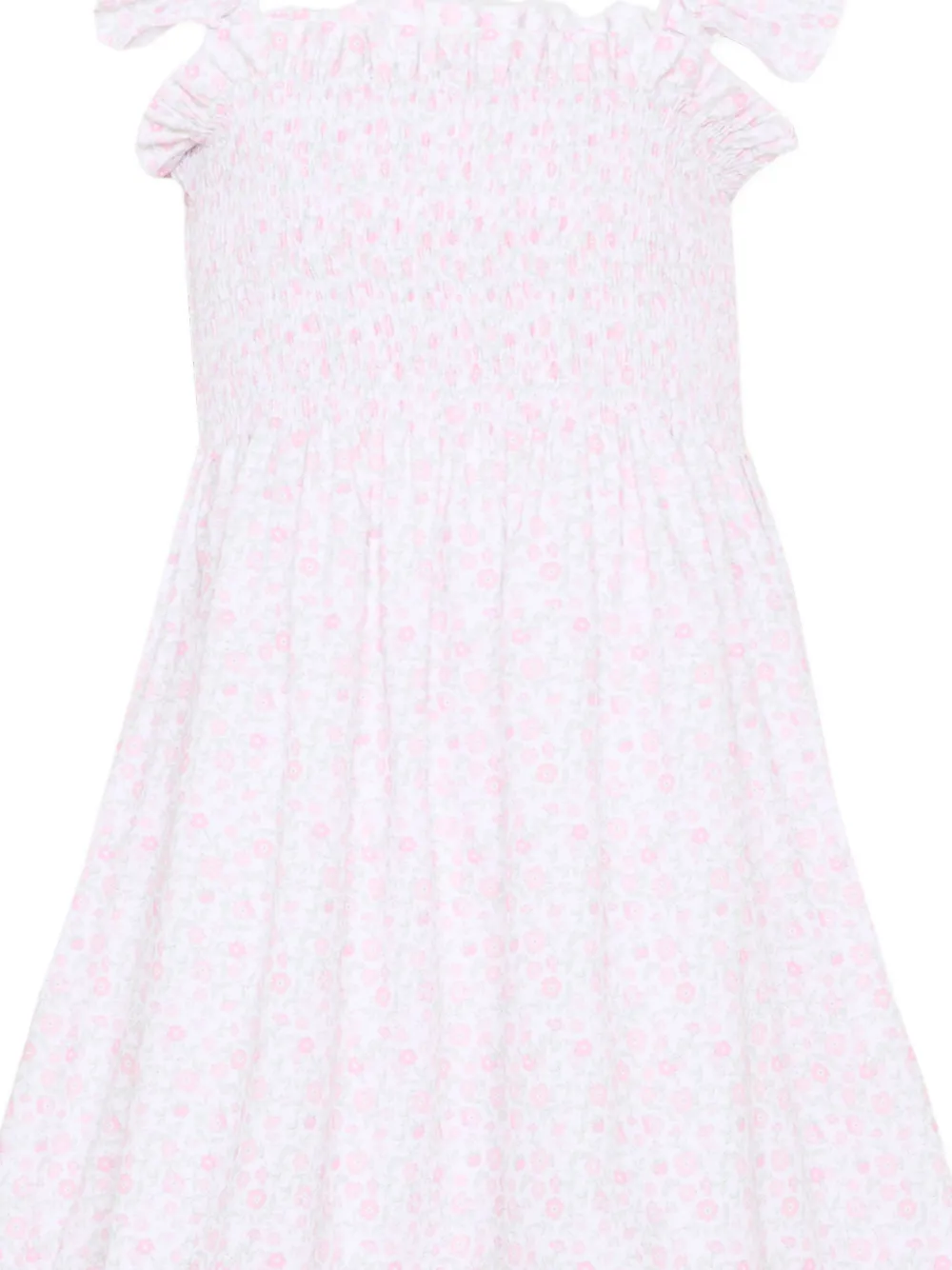 Patachou Jurk met ruches en bloemenprint Roze