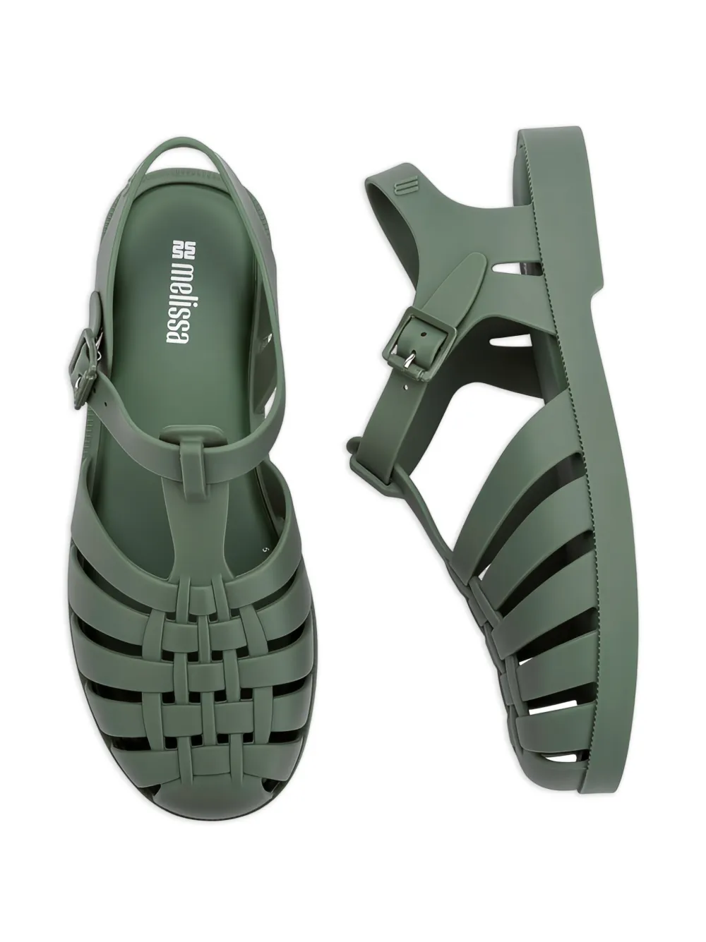 Melissa Possession sandalen Groen
