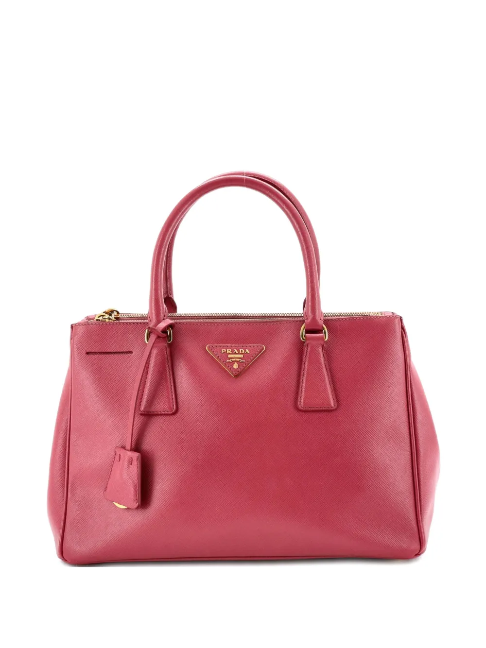 Prada Pre-Owned Double Zip Lux Saffiano Leather Small tote bag - Rosa