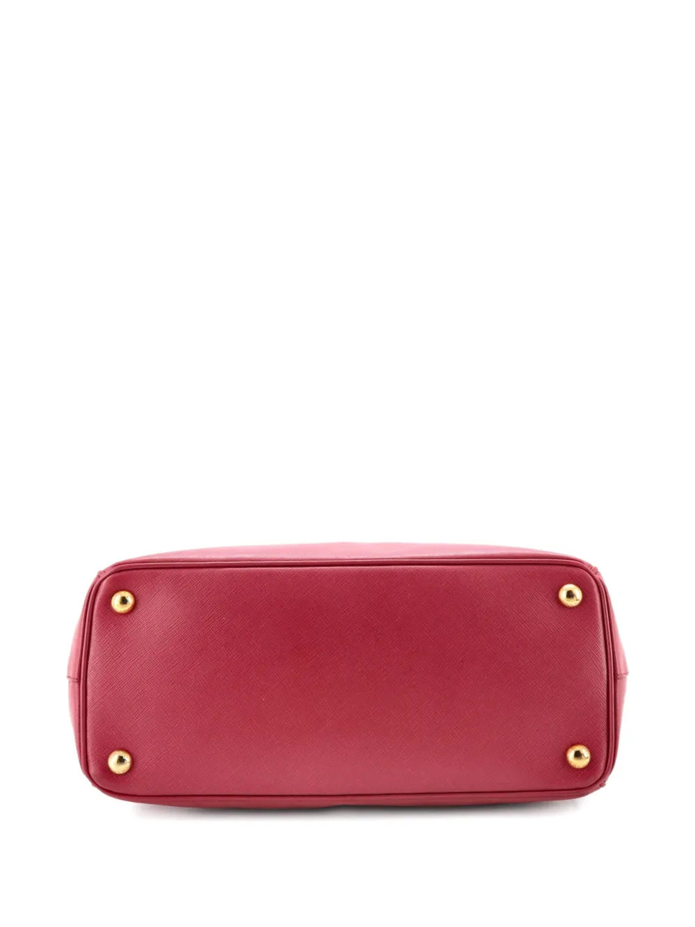 Double Zip Lux Saffiano Leather Small Tote Bag