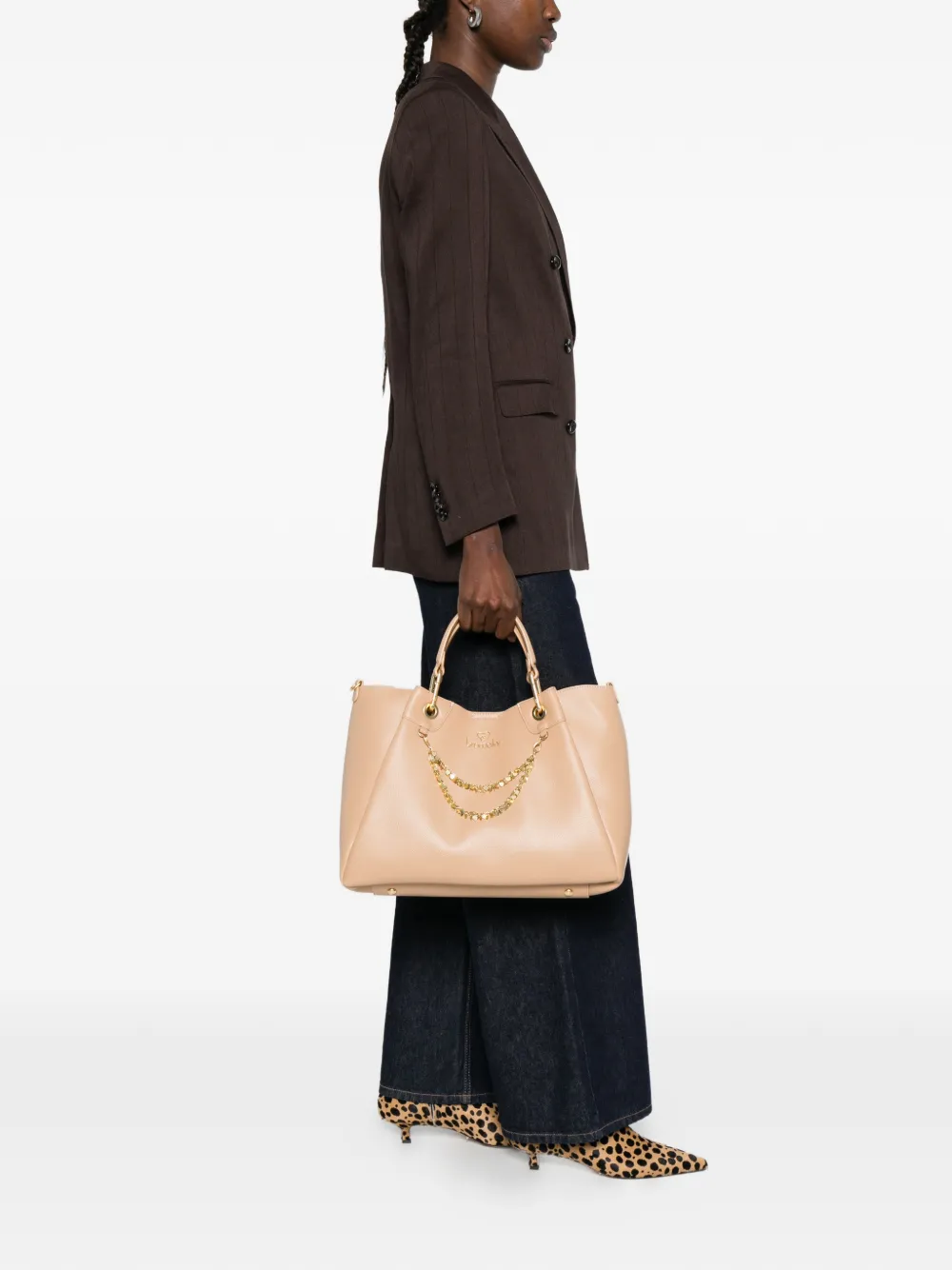  Braccialini Amy Chain Tote Bag - Neutrals 