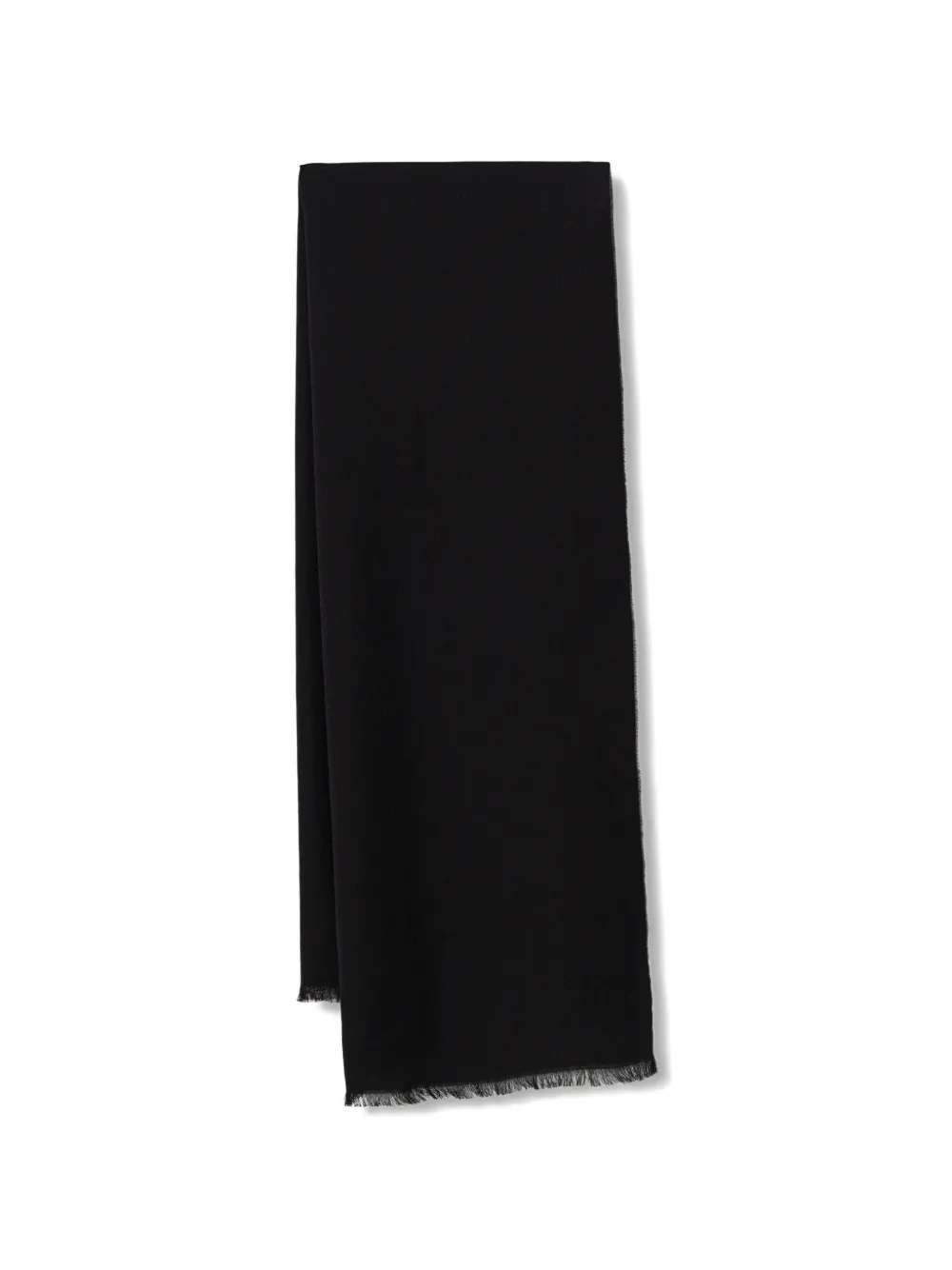 BOSS fringed scarf - Nero