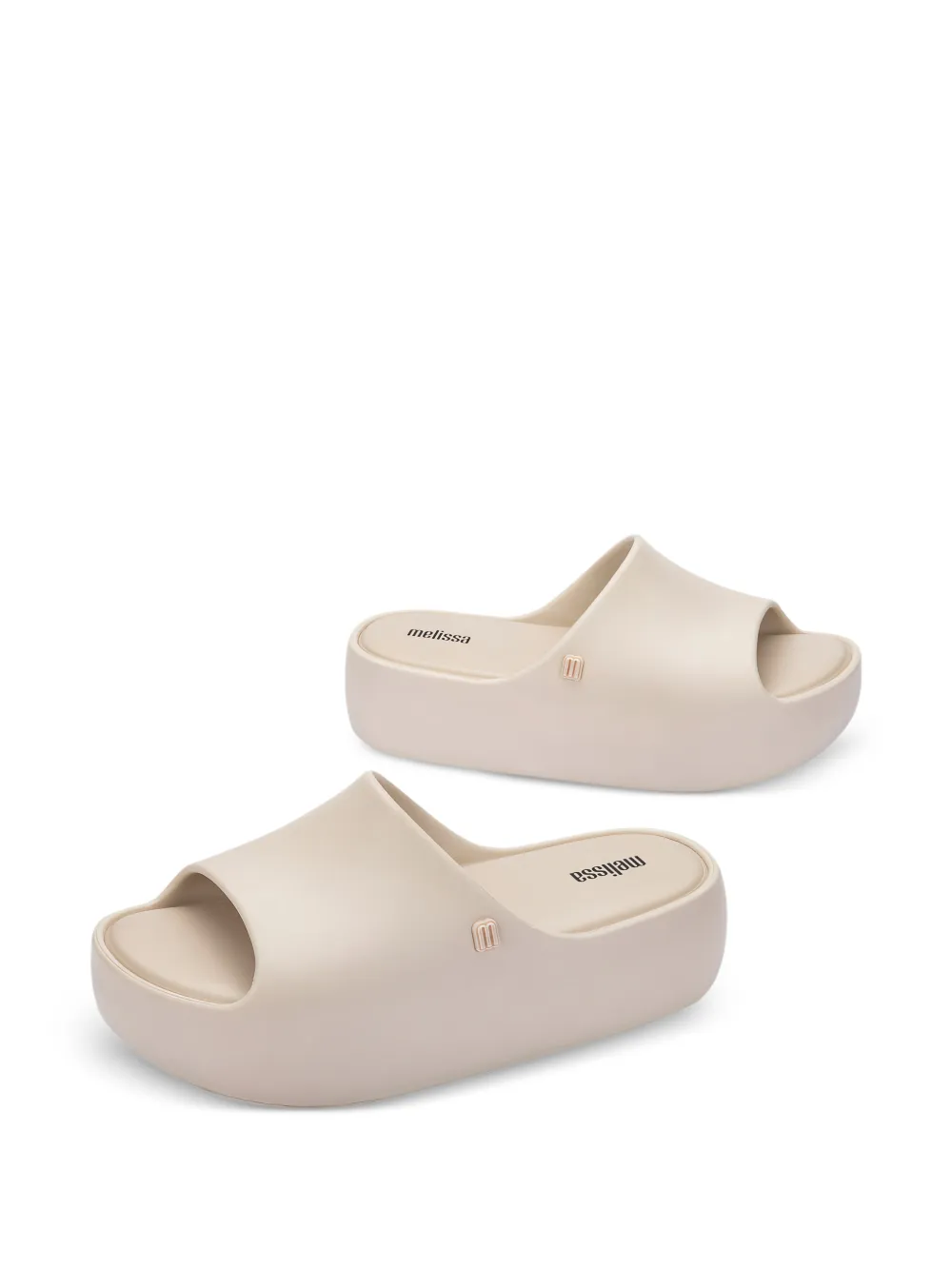 Melissa Free slippers met plateauzool Beige