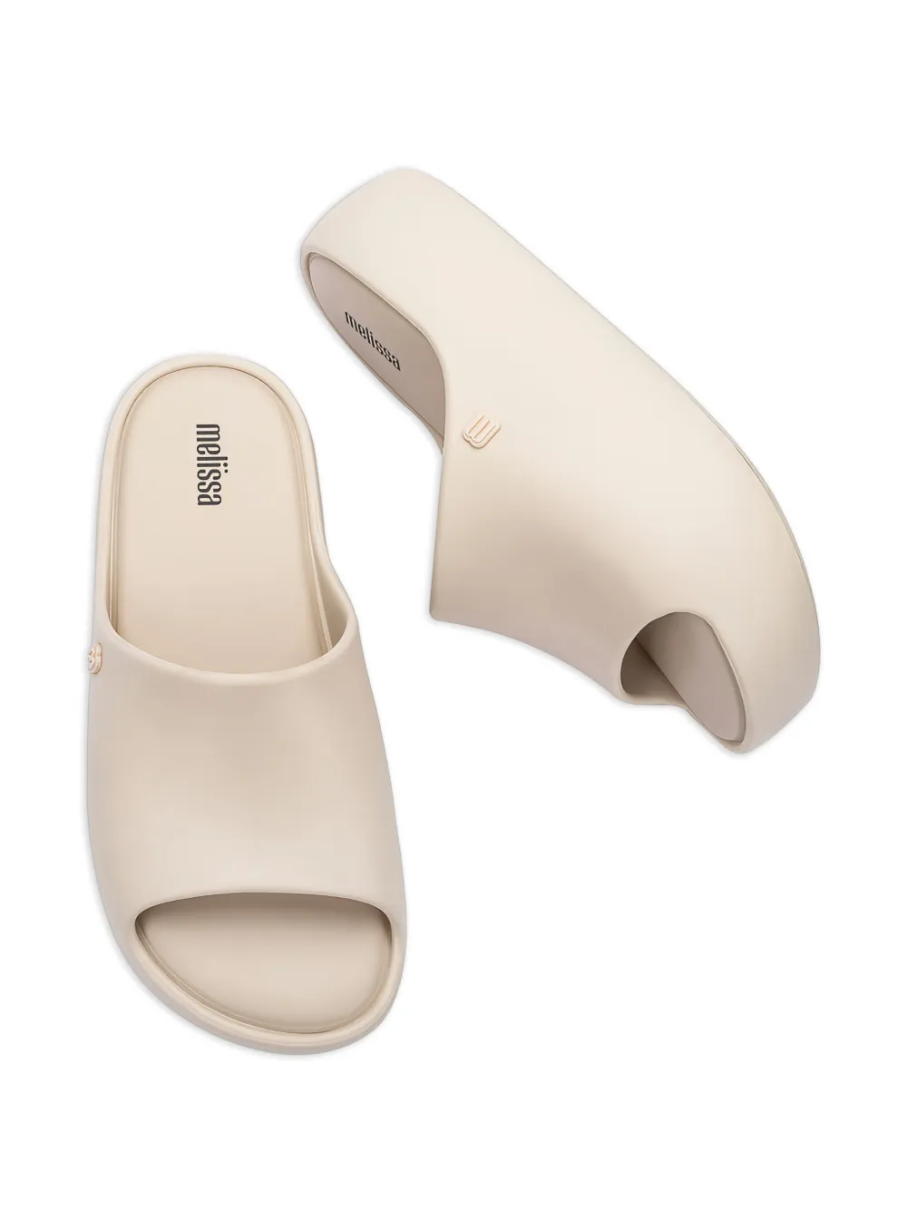 Melissa Free slippers met plateauzool Beige